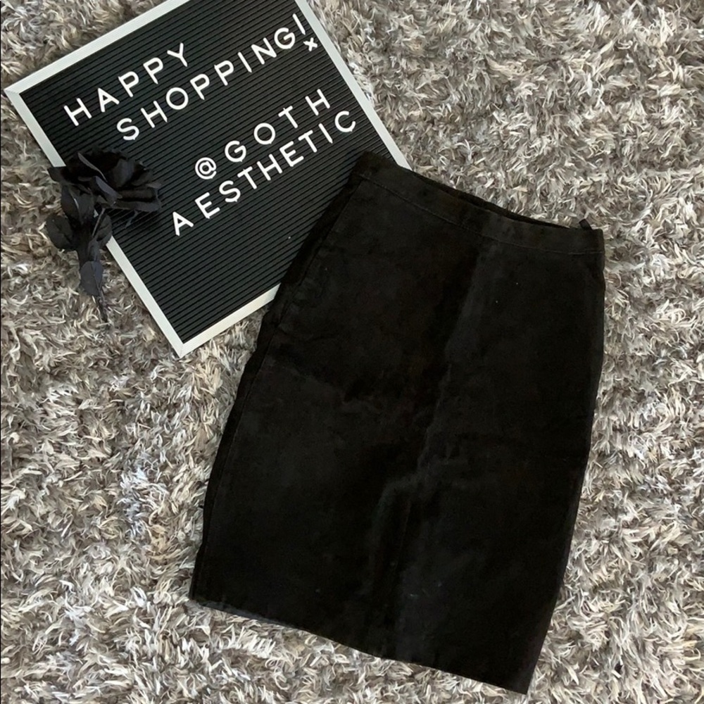 GENUINE LEATHER Pencil Skirt